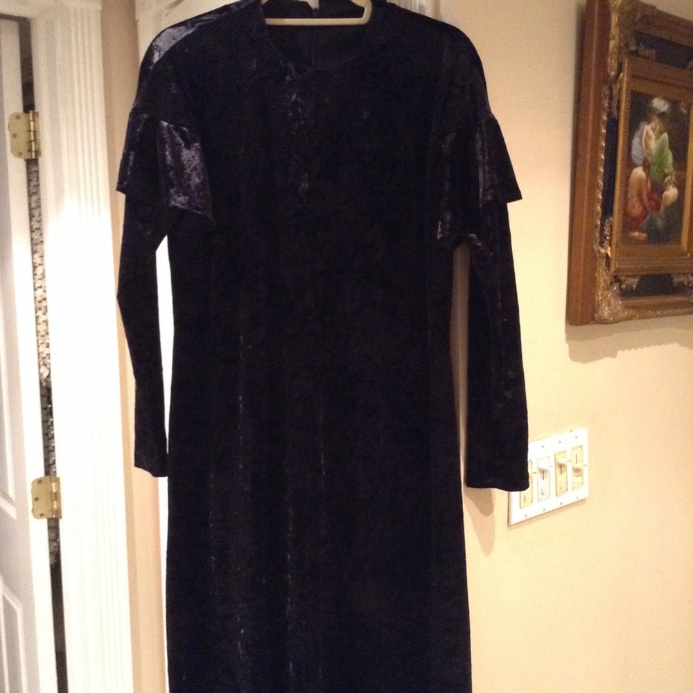 Velvet maxi gown custom made NEW